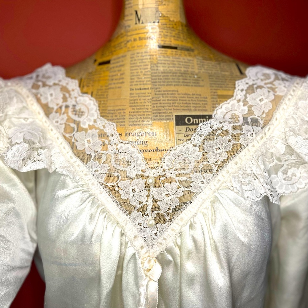 Vintage Nicole Lace Lingerie Nightgown